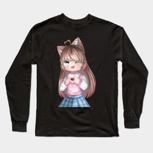 Chibi-heartgirl-color Long Sleeve T-Shirt